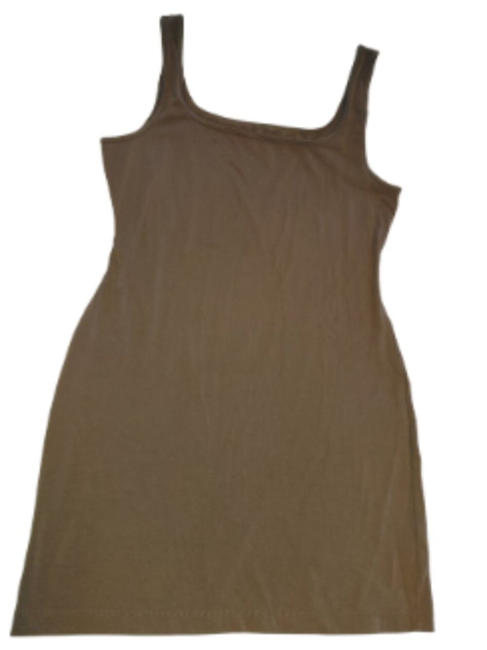 Peruvian Connection Brown Tank Dress Size Medium Knee Length